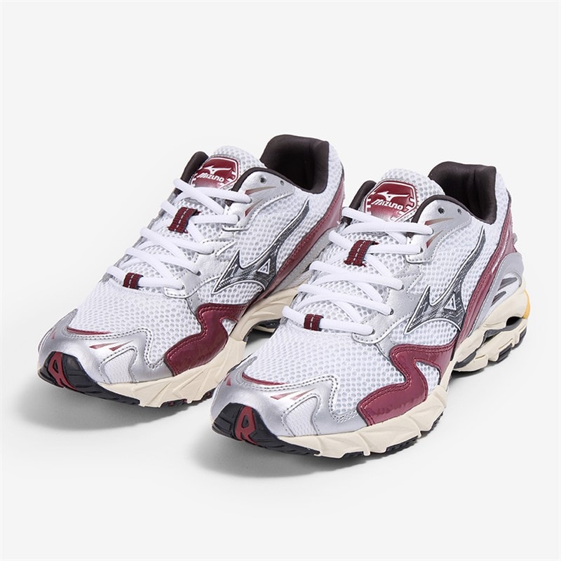 Mizuno Wave Rider 10 Sportschoenen Wit/Blacksand/Syrad - Afbeelding 4