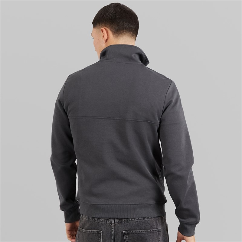 Napapijri Heren Bastien 1/2 Zip Sweatshirt Dark Grey Solid - Afbeelding 2