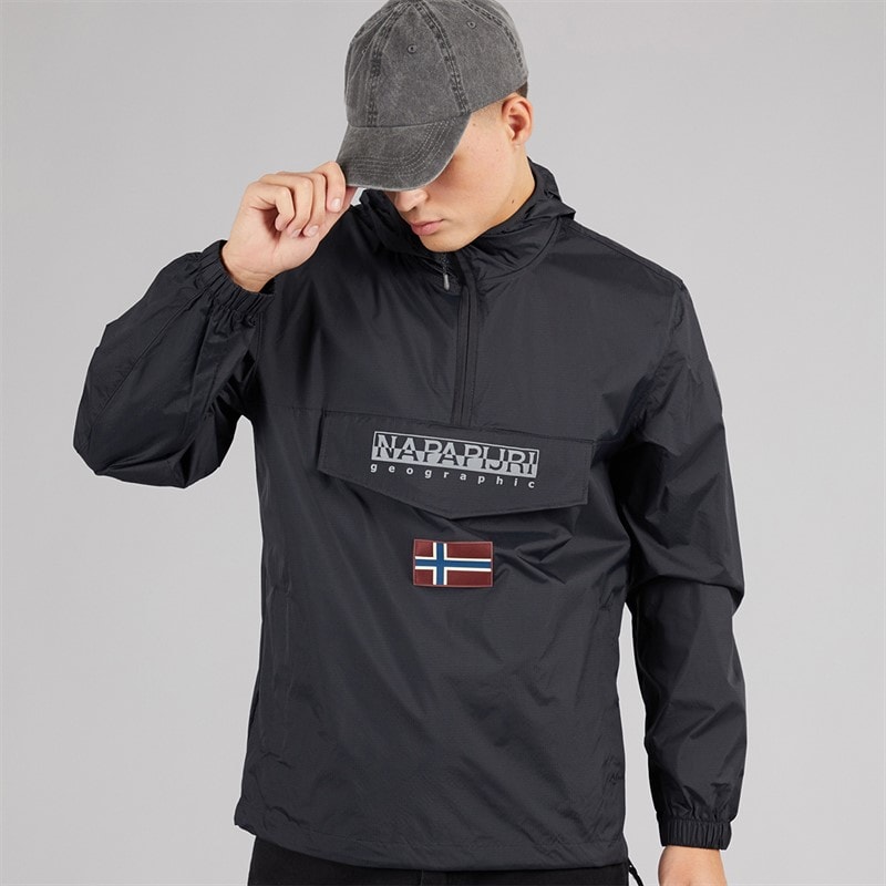Napapijri Heren Arper Lite Anorak Zwart - Afbeelding 1