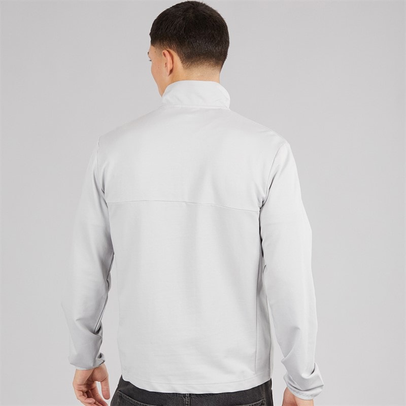 Napapijri Heren Sesano 1/2 Rits Top Light Grey Solid - Afbeelding 2