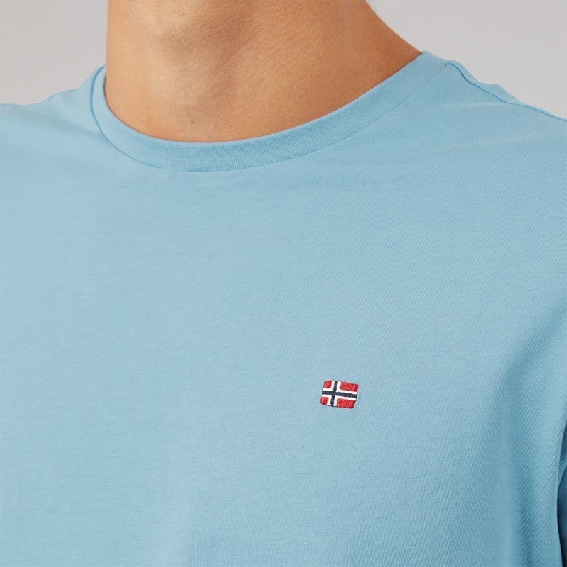 Napapijri T-shirt Salis Homme Faded Denim - Image 3