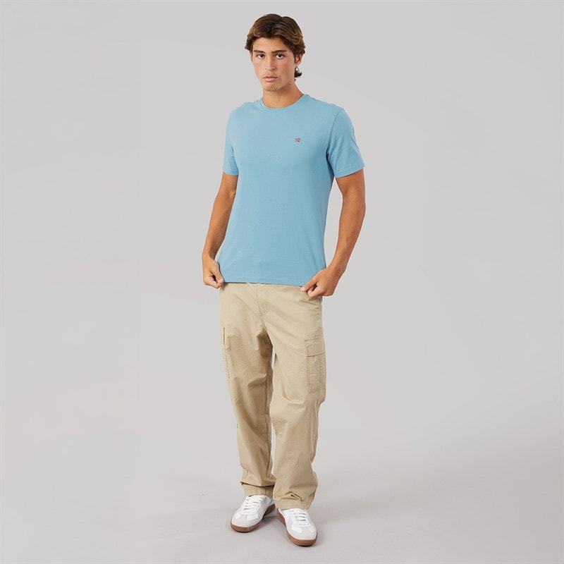 Napapijri T-shirt Salis Homme Faded Denim - Image 4