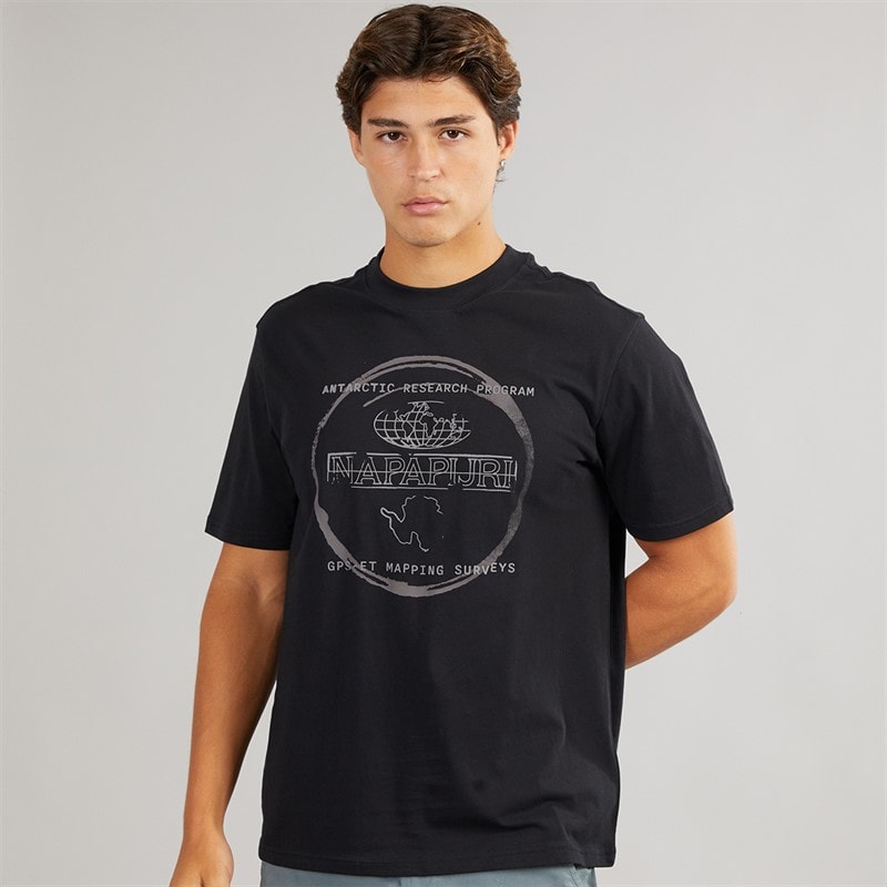 Napapijri Heren Kaal T-shirt Black Beauty - Afbeelding 3
