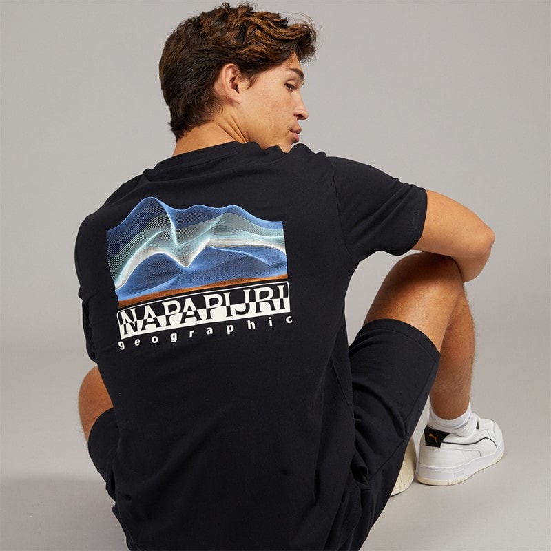 Napapijri Herren Rorvik T Shirt Black Beauty