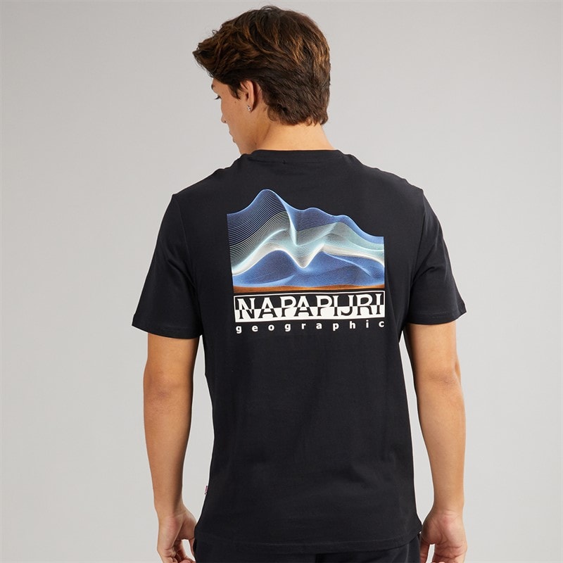 Napapijri Rorvik T-shirt dla niego kolor Black Beauty – zdjęcie  3