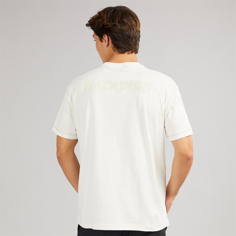 Napapijri Herren Umbra T Shirt White Whisper - Bild 2