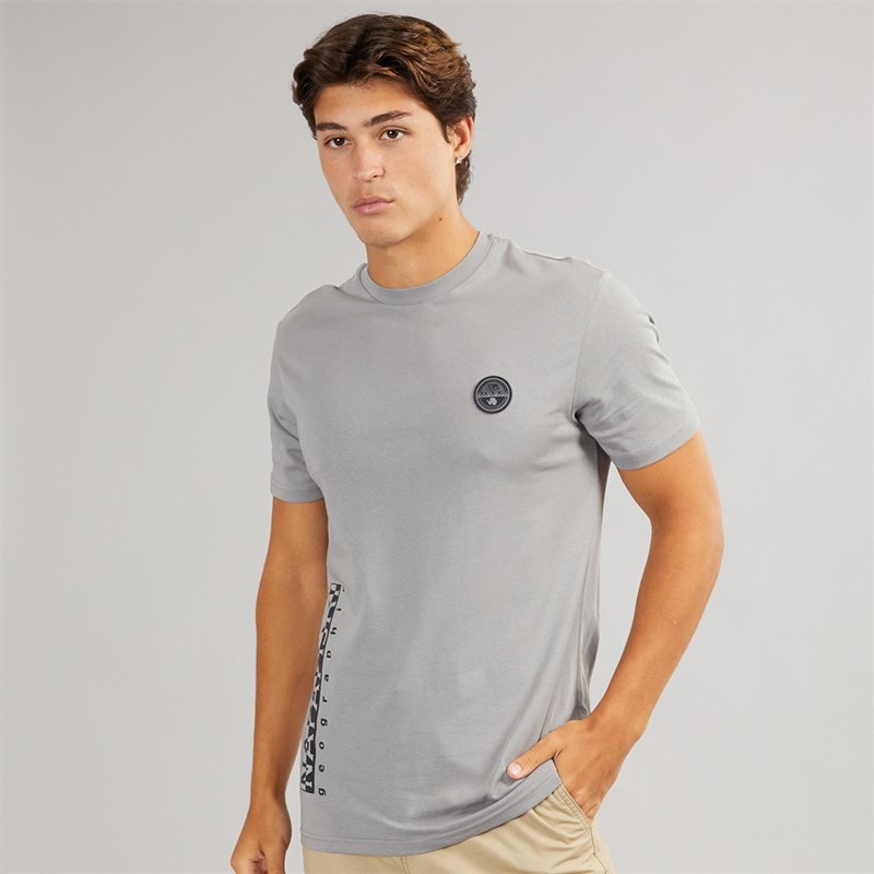 Napapijri Herren Utility T Shirt Shark Skin
