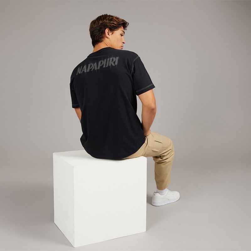 Napapijri Heren Umbra T-shirt Black Beauty - Afbeelding 4