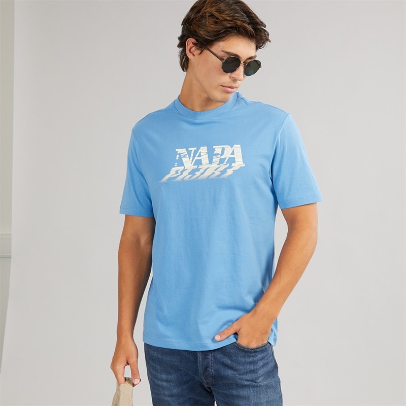 Napapijri Herren Lodestar T-Shirt Blue Jasper