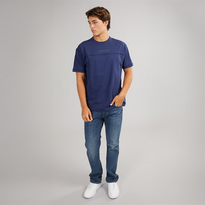 Napapijri Herren Umbra T Shirt Naval Acade - Bild 4