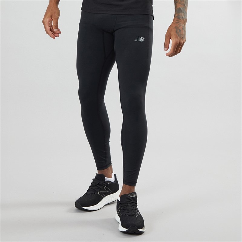 New Balance Heren NB Sleek Pocket Running Tight Leggings Schwarz - Afbeelding 3