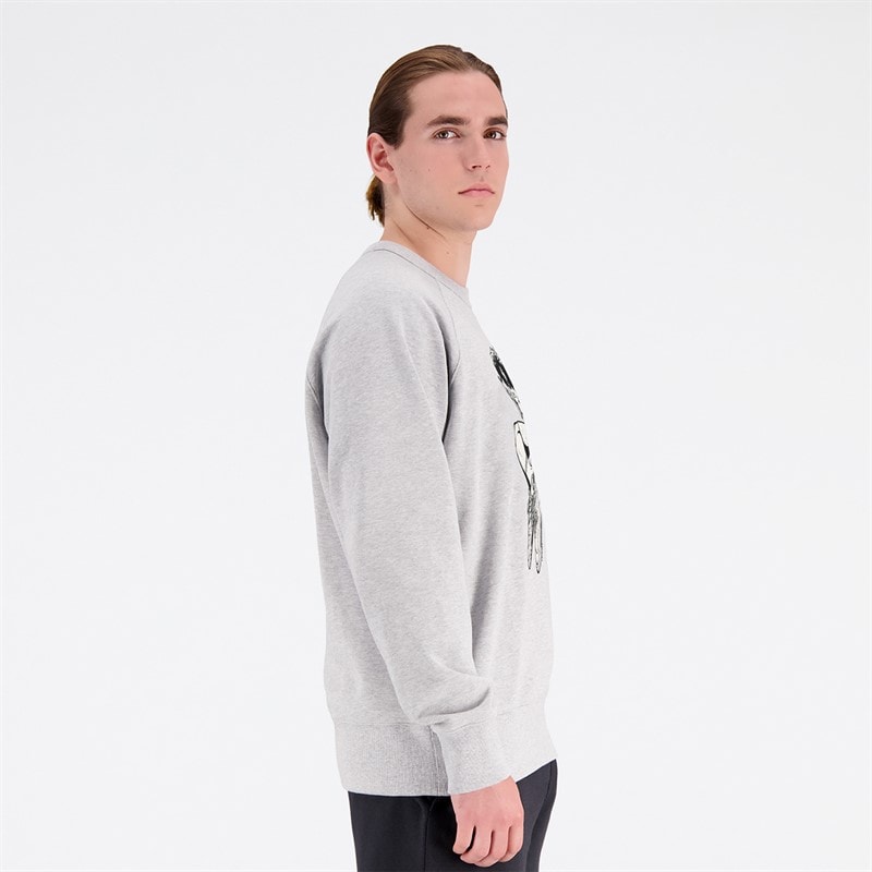 New Balance Heren Athletics Engy Saint Ange Cool Meisjes  Sweatshirt Athletic Grijs - Afbeelding 4