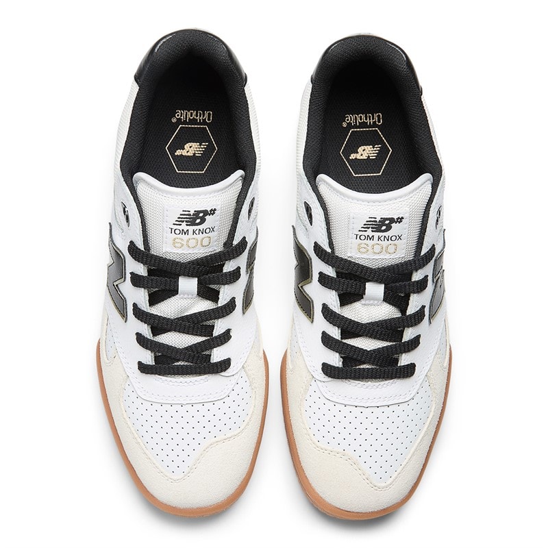 New Balance Heren Knox 600 Skate Schoenen Sneakers Wit - Afbeelding 4