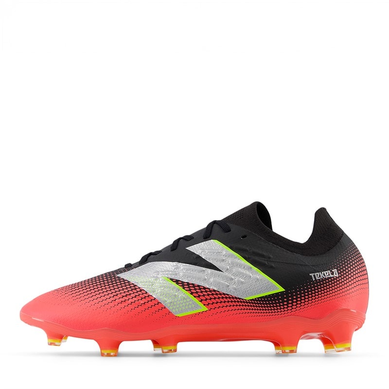 New Balance Tekela Magia Low Veters V4 FG Stevige Ondergrond Voetbalschoenen Zwart