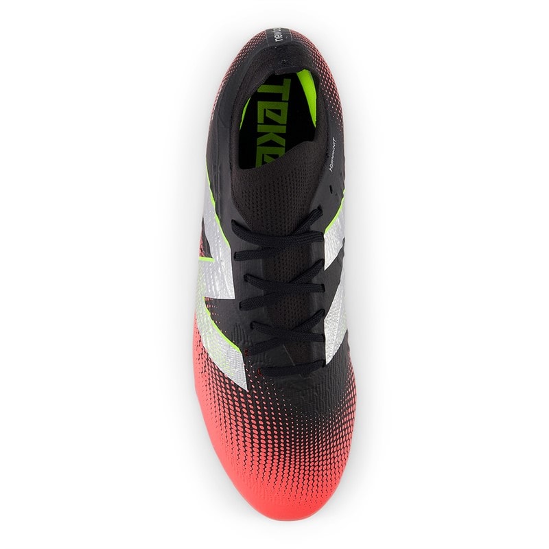 New Balance Tekela Magia Low Veters V4 FG Stevige Ondergrond Voetbalschoenen Zwart - Afbeelding 4