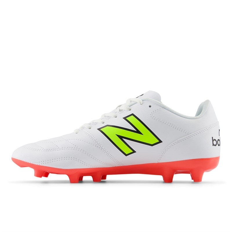 New Balance Heren 442 Academy V2 Stevige Ondergrond Voetbalschoenen Wit - Afbeelding 5