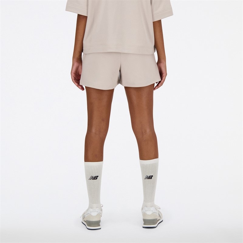 New Balance Shorts Molleton Femme Linear Heritage Moonrock - Image 2