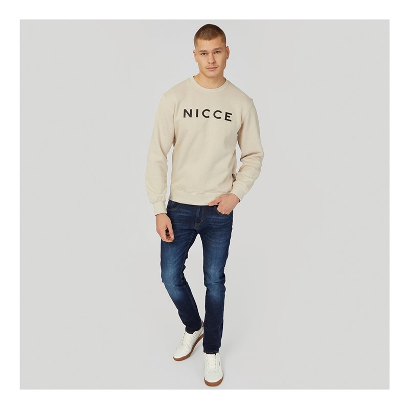 NICCE Męskie Lormi Bluzy Sportowe Écru – zdjęcie  3