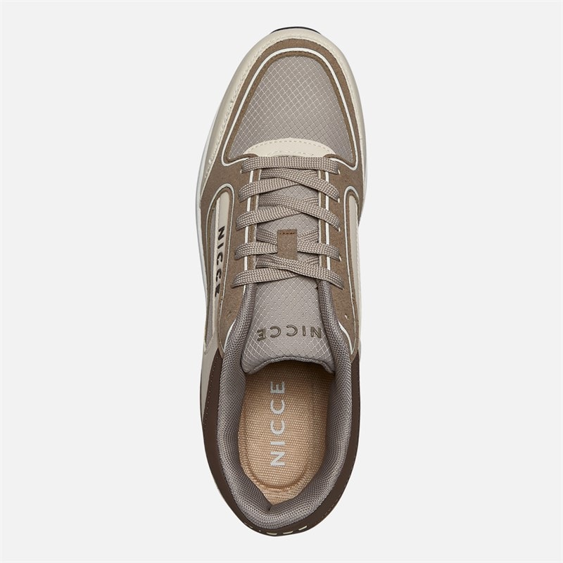 NICCE Heren Elossi Sneakers Steen/Taupe/Ecru Stone / Taupe / Ecru - Afbeelding 4
