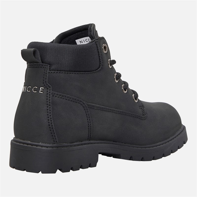NICCE Junior Junge Hoxton Stiefel Schwarz - Bild 5