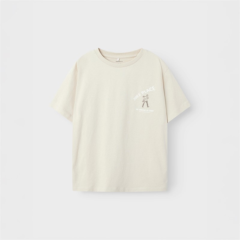 Name It Junge Saldur T Shirt Brown Rice - Bild 1