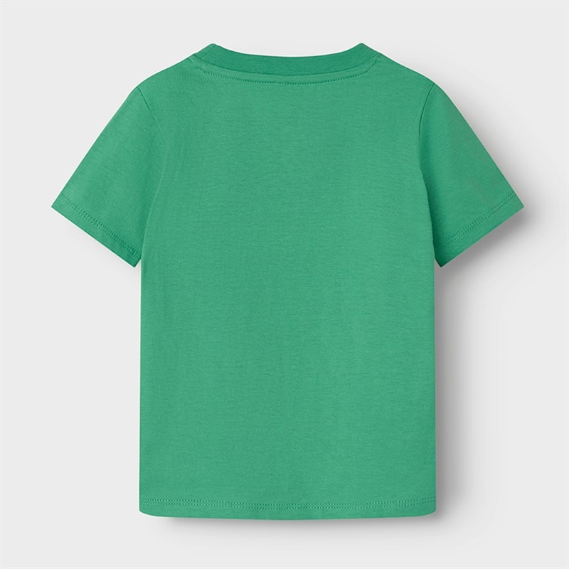 Name It T-shirt dla chłopca kolor zielony sosnowy – zdjęcie  2