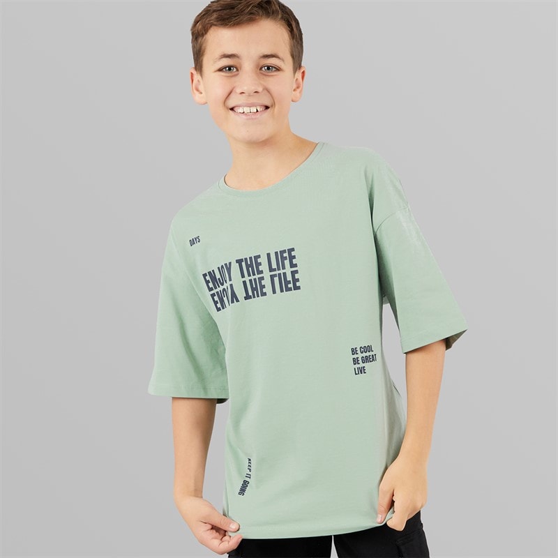 Name It Jongens Victor T-shirt Jadeite - Afbeelding 1