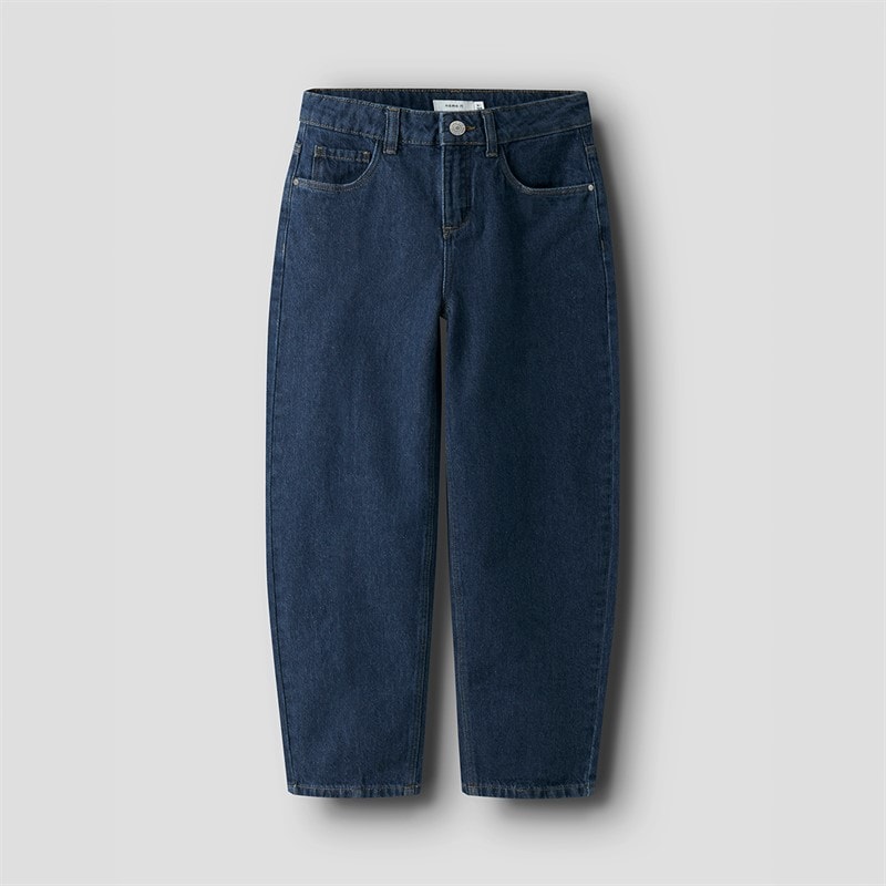 Name It Meisjes Bella Ballon Jeans Dark Blue Denim