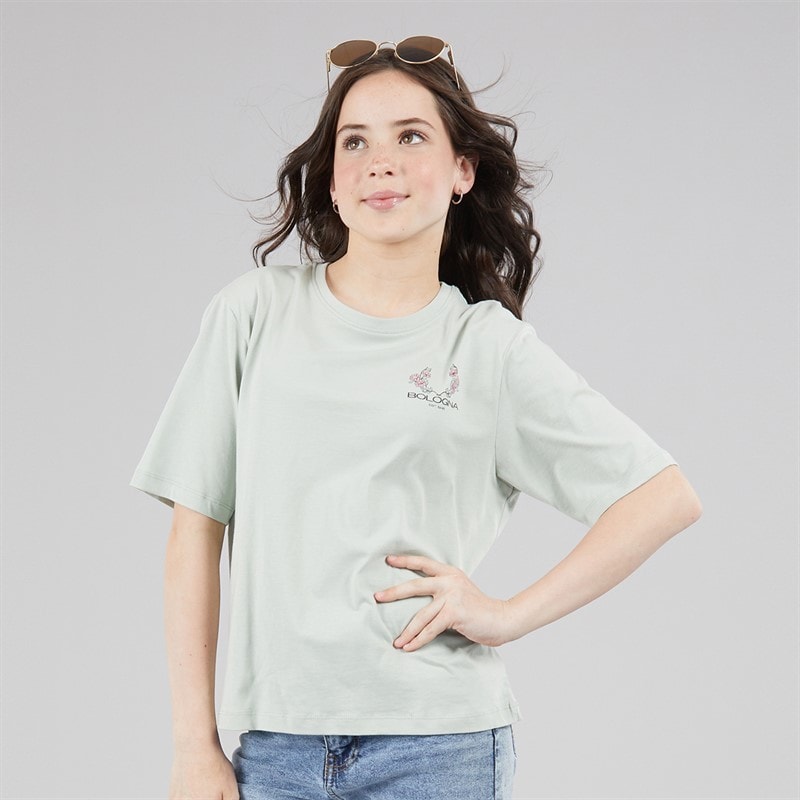 Name It Mädchen Bisa T Shirt Aqua Gray - Bild 2