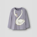 Name It T-shirt long Fille Valiane Lavender Gray