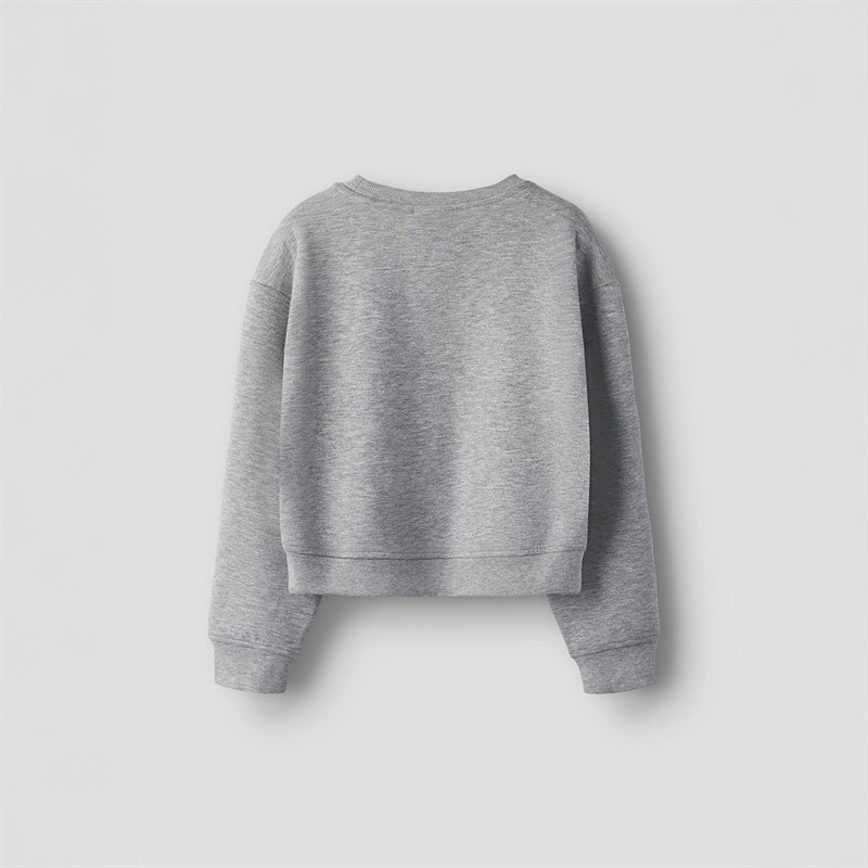 Name It Mädchen Bima Sweatshirt Grey Melange - Bild 3