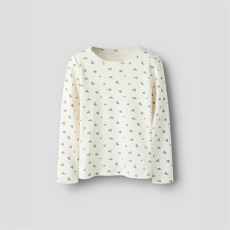 Name It Meisjes Polinne Lange Mouw Top Cloud Dancer