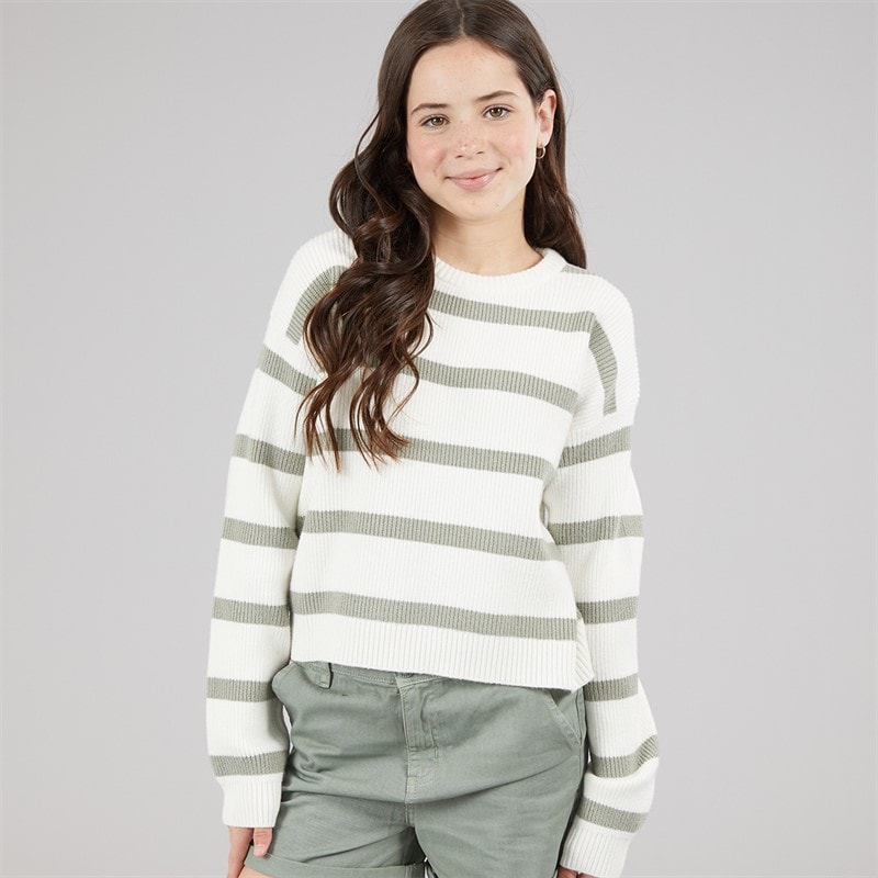 Name It Pull Tricoté Vanille Fille Cloud Dancer/Shadow