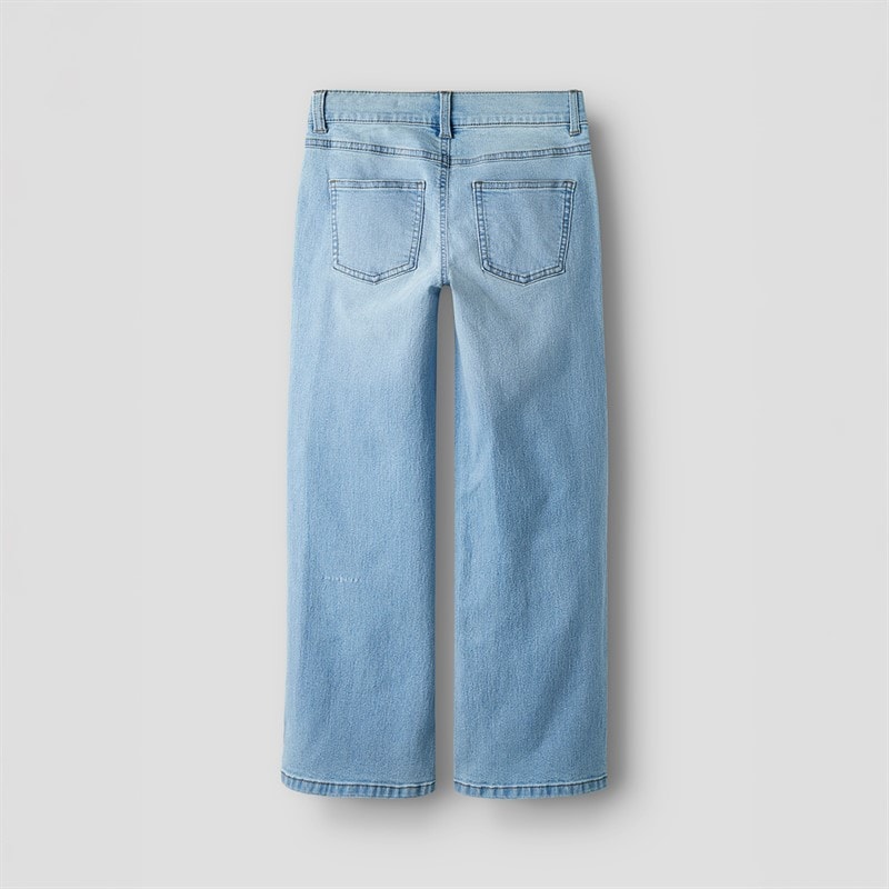 Name It Jeans larges roses Fille Light Blue Denim - Image 2