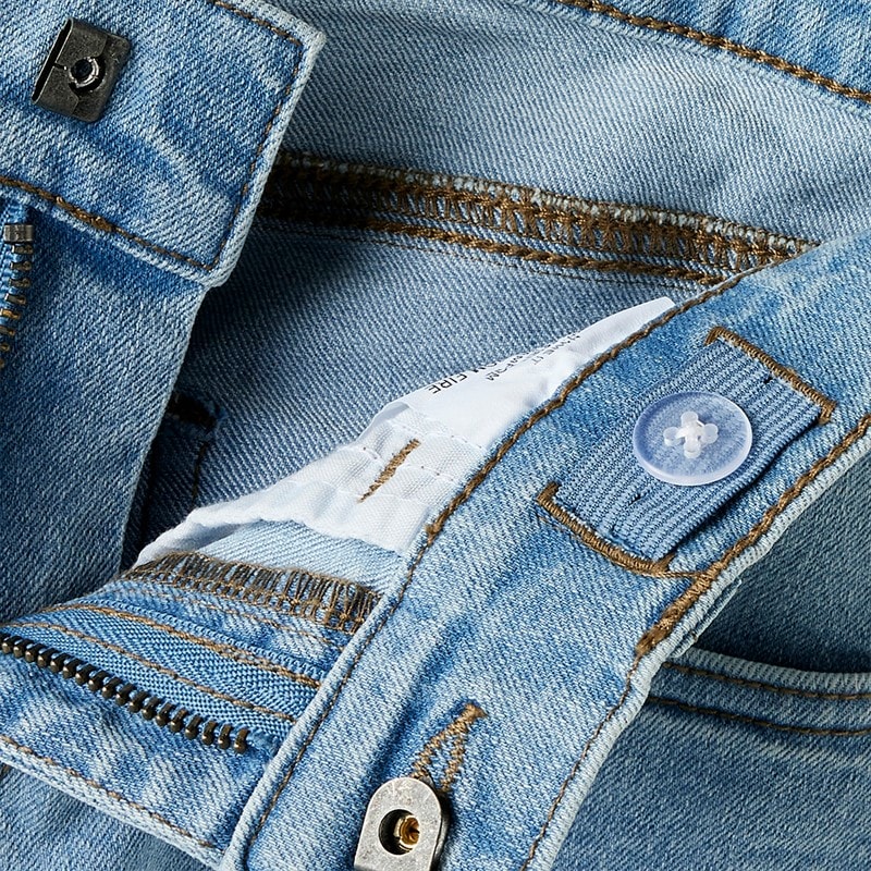 Name It Jeans larges roses Fille Light Blue Denim - Image 4