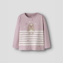 Name It T-shirt long Fille Valiane Dawn Pink