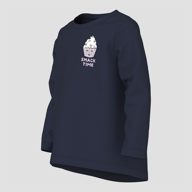 Name It Meisjes paars lange mouw top Navy Blazer - Afbeelding 3