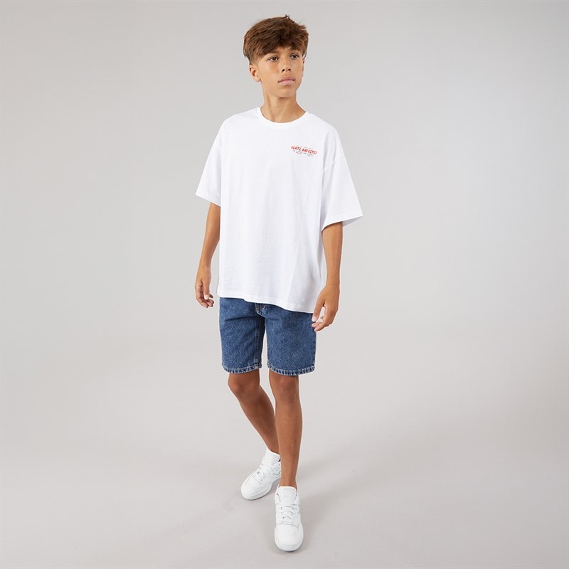 Name It Heinrick T-shirt dla chłopca kolor Bright White/Czerwony – zdjęcie  4