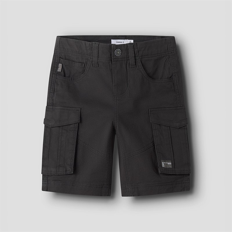 Name It Jongens Ryan Shorts Black Oyster - Afbeelding 1