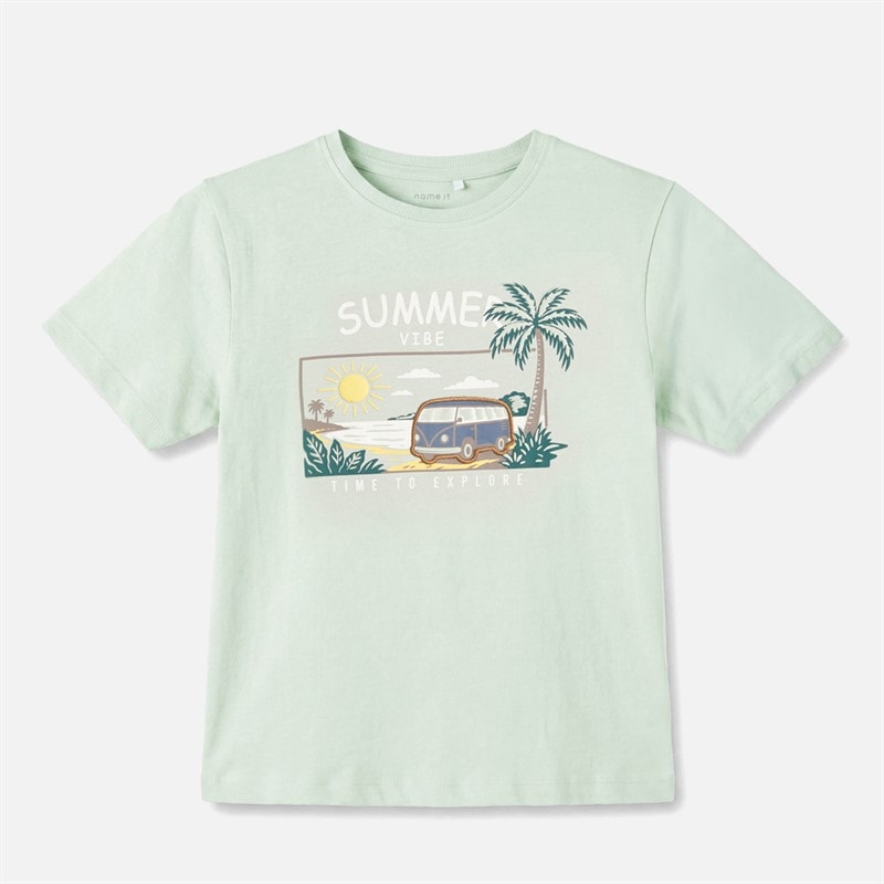 Name It T-shirt Finnur Garçon Gris Aqua - Image 1