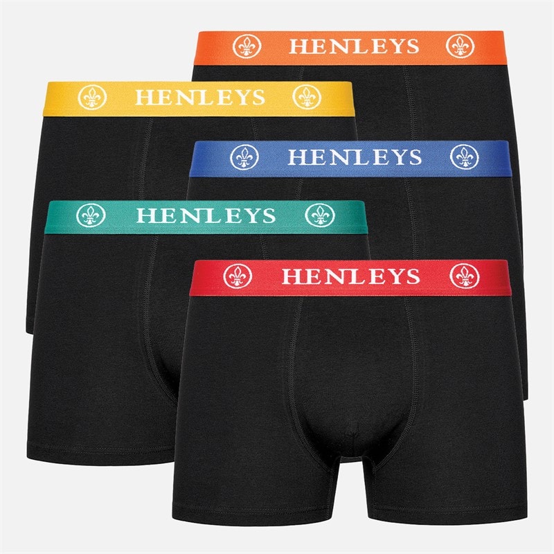 Henleys Herren Primas Boxershorts Schwarz