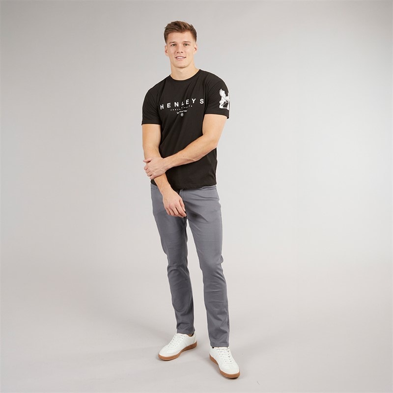 Henleys Hentyme T-shirt dla niego kolor czarny   – zdjęcie  4