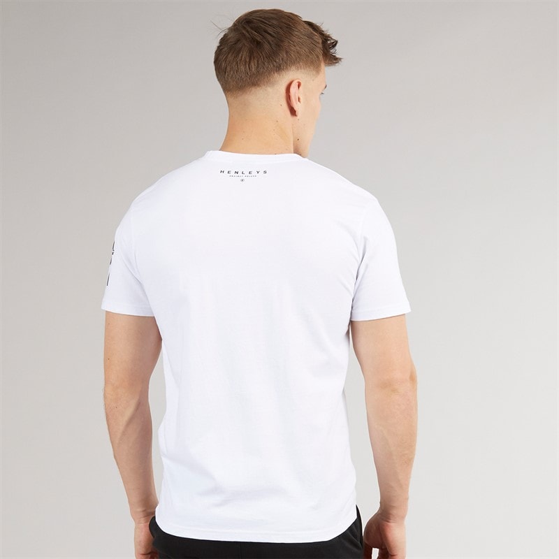 Henleys Herren Hentyme T-Shirts Weiß - Bild 2