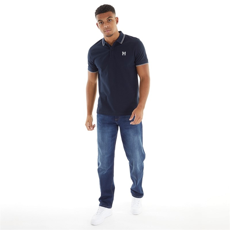 Henleys Polo Homme Henflare Navy - Image 4