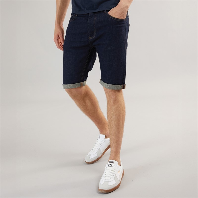 Henleys Heren Flex Denim Shorts Raw