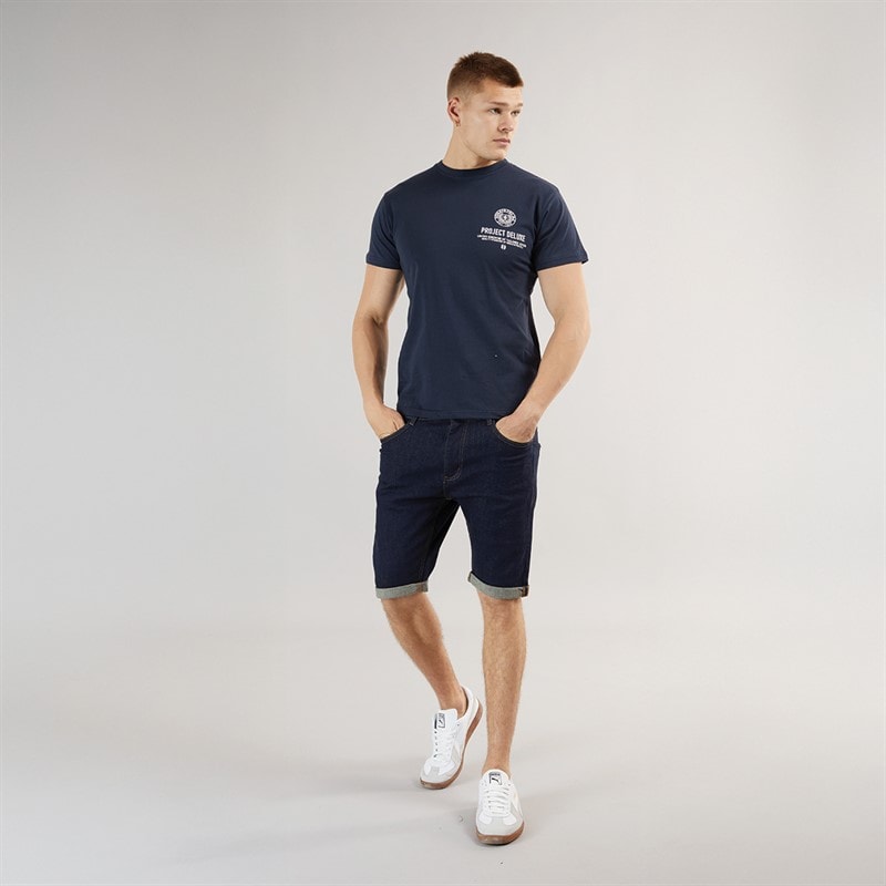 Henleys Flex szorty jeansowe dla niego kolor surowy – zdjęcie  4