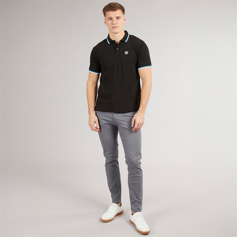 Henleys Heren Henalpha Polo Zwart - Afbeelding 4