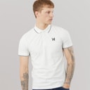 Henleys Herren Moorehen Poloshirt Weiß