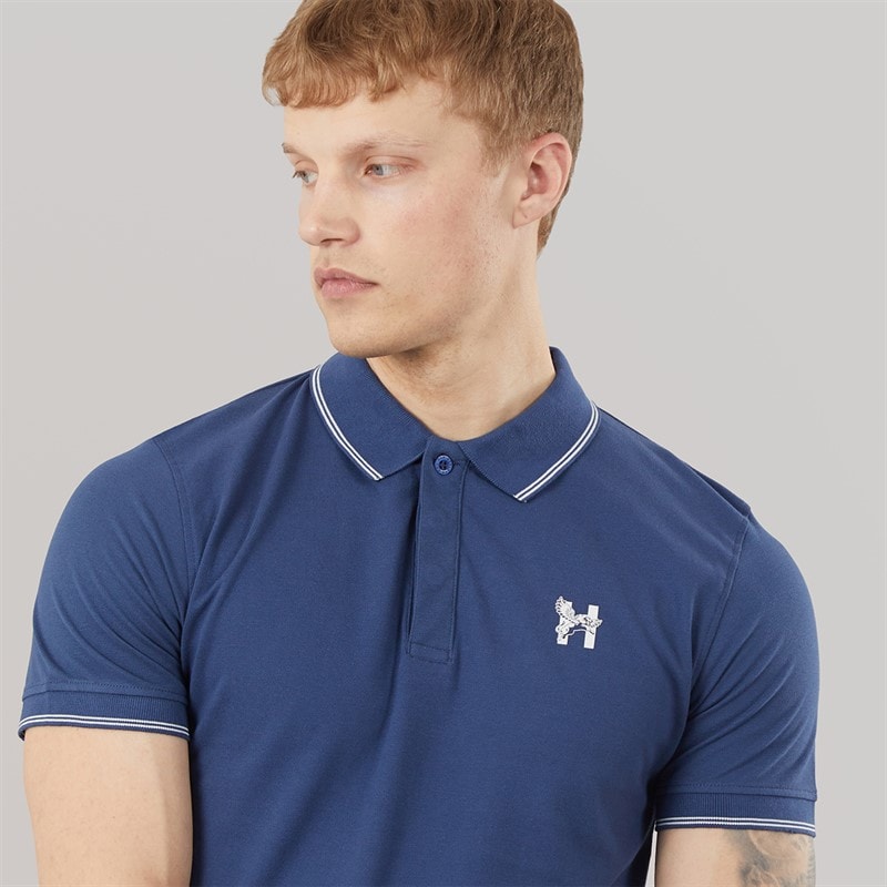 Henleys Herren Moorehen Poloshirt Navy - Bild 3