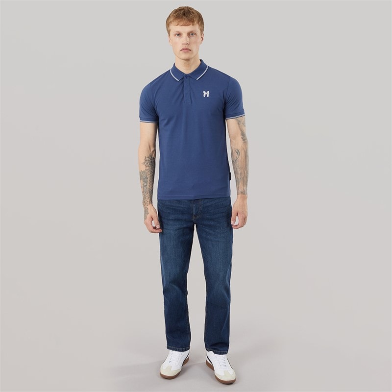 Henleys Herren Moorehen Poloshirt Navy - Bild 4